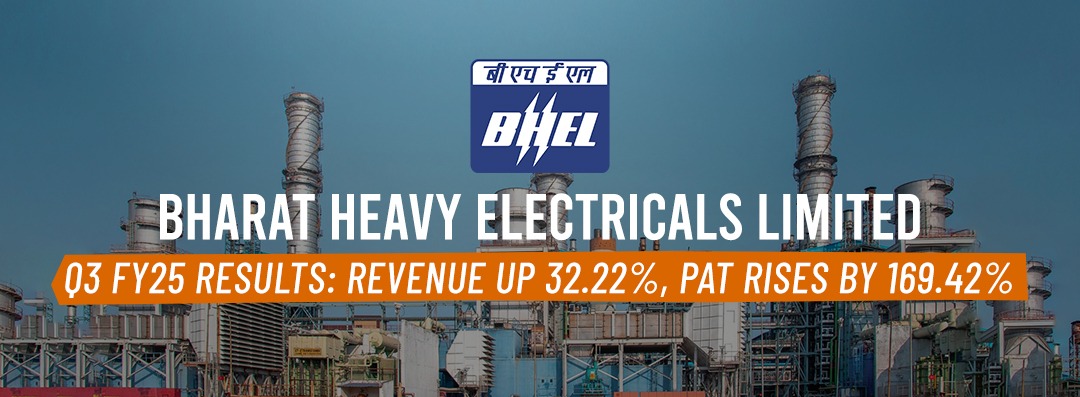 BHEL Q3 FY25 Results: Revenue Up 32.22%, PAT Rises by 169.42%