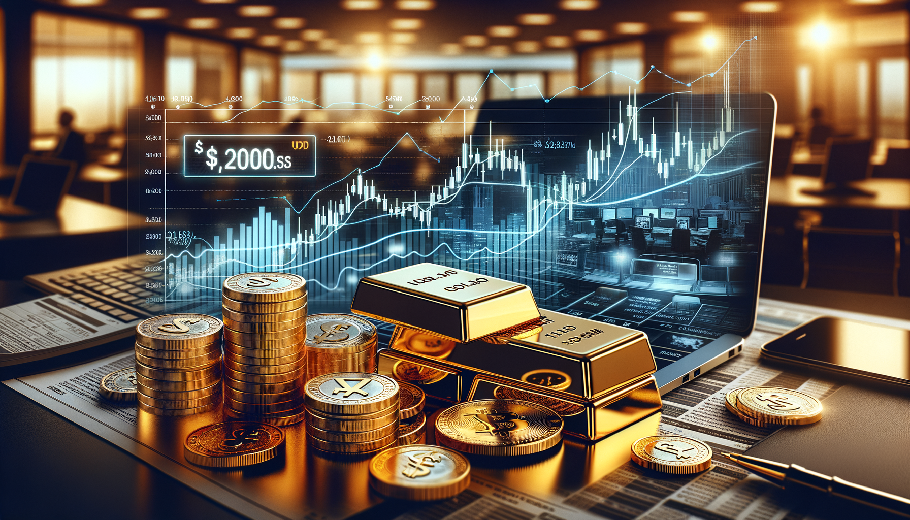 Is the US dollar rate pushing gold higher today?