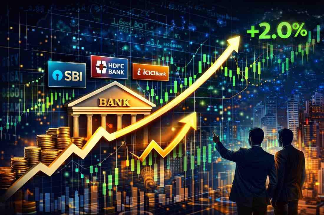 NIFTY Bank Surges 2% as SBI, HDFC and ICICI Lead Gains