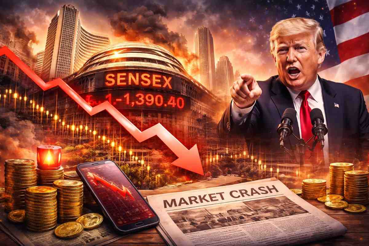 Nifty 50 Crashes 2% as Sensex Sinks on Trump Speech