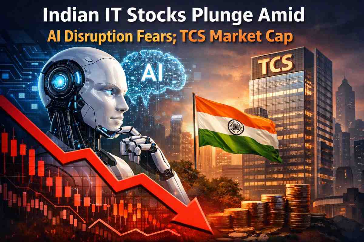 Indian IT Stocks Plunge Amid AI Disruption Fears; TCS Market Cap