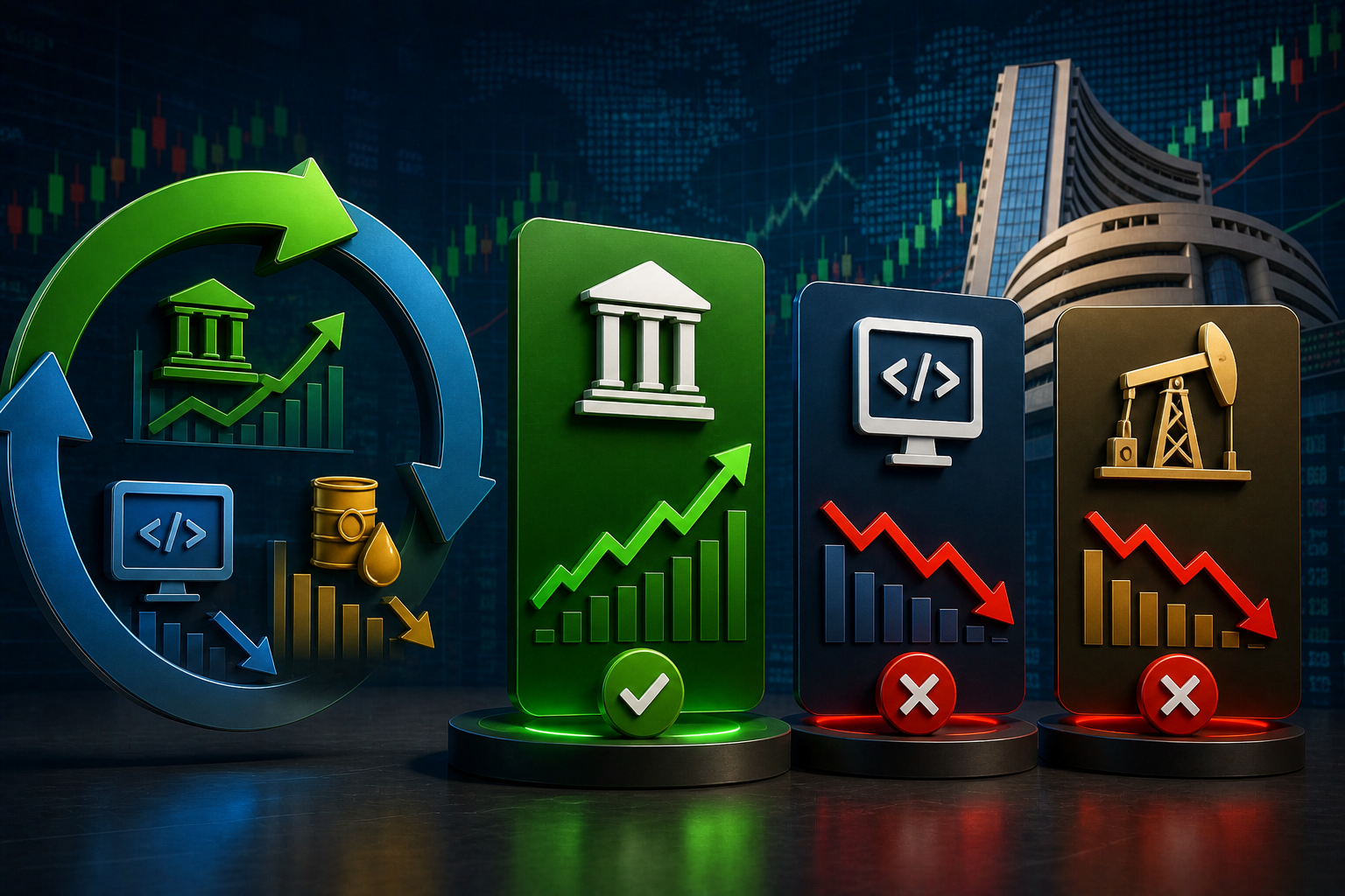 Sector Rotation May 2026: Banking Over IT, Energy