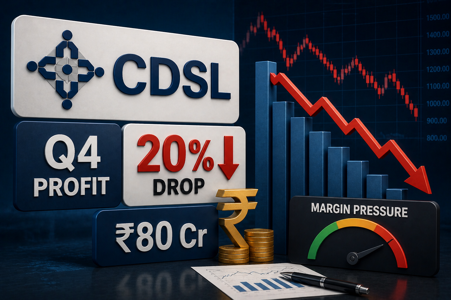 CDSL Q4 Profit Drops 20% to Rs 80 Cr on Margin Pressure