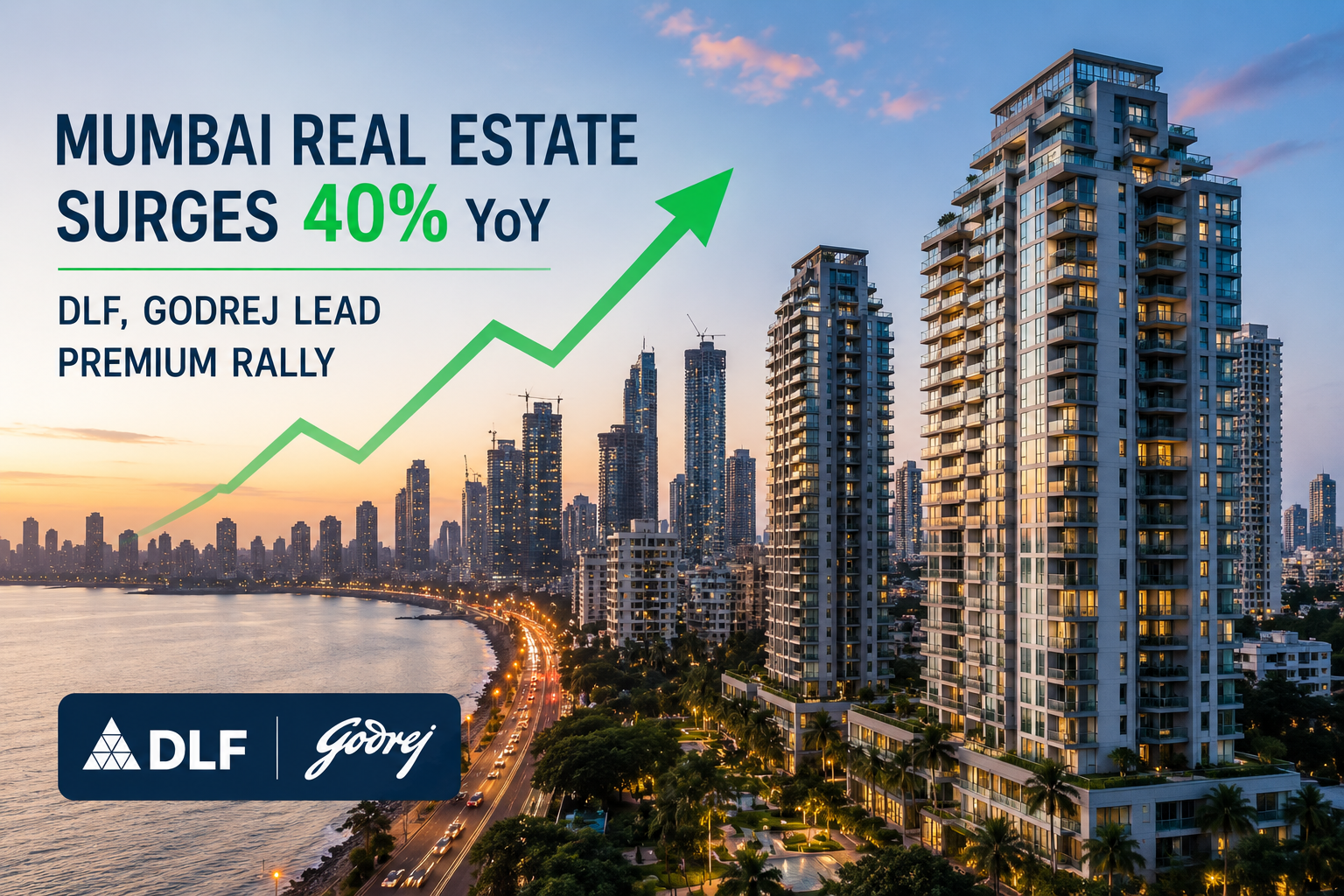Mumbai Real Estate Surges 40% YoY – DLF, Godrej Lead Premium Rally