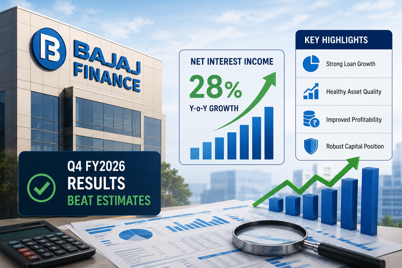 Bajaj Finance Q4 FY2026 Results Beat Estimates, 28% NII Growth