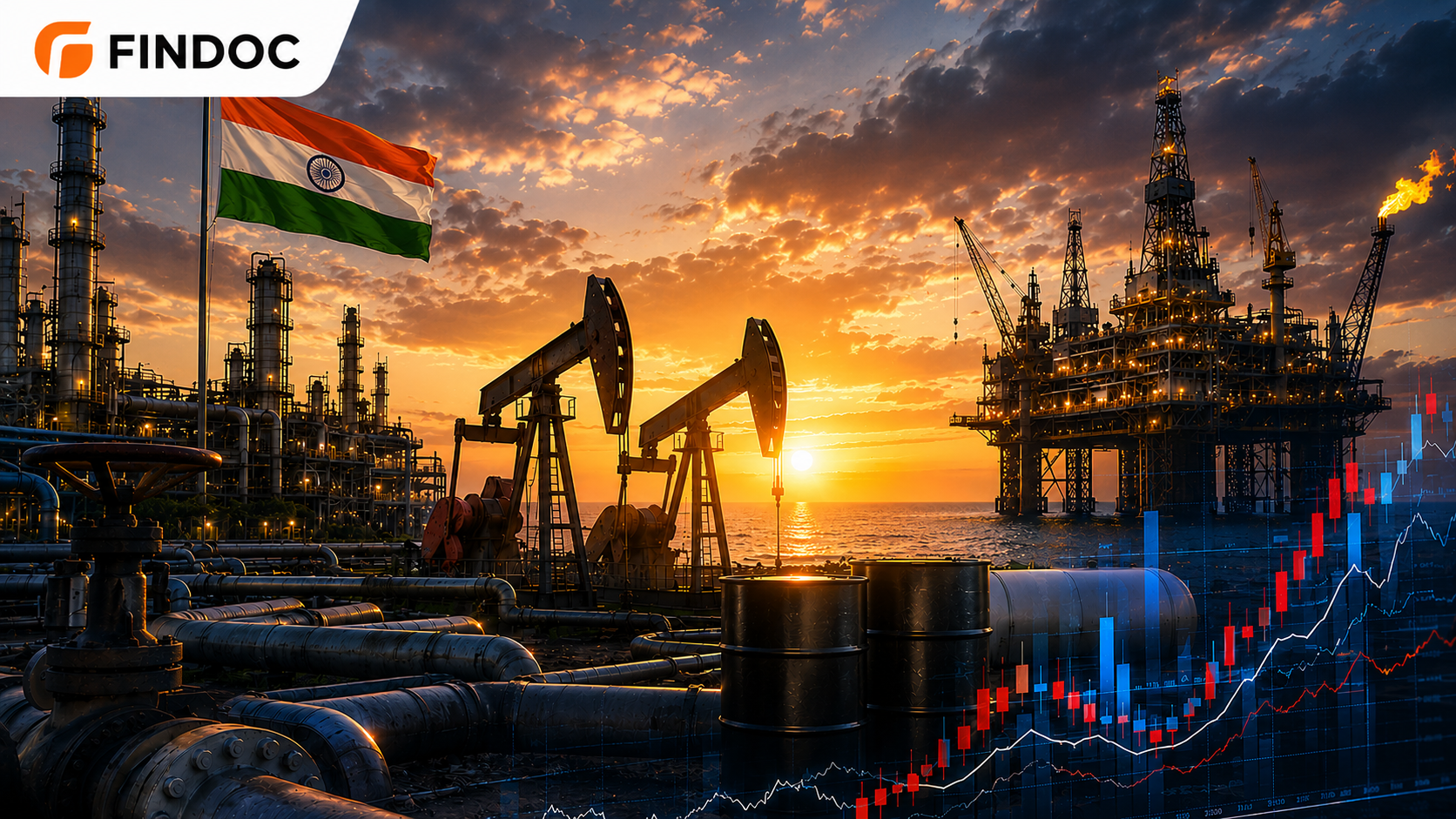 India Energy Sector in Focus as Reliance, ONGC Track Volatile Oil