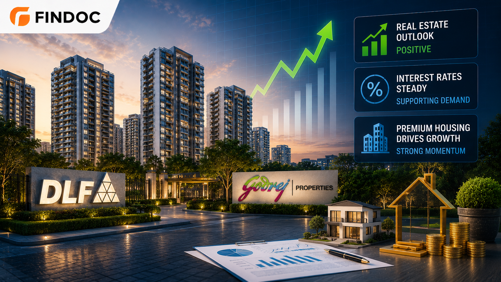 DLF and Godrej lead real estate rally