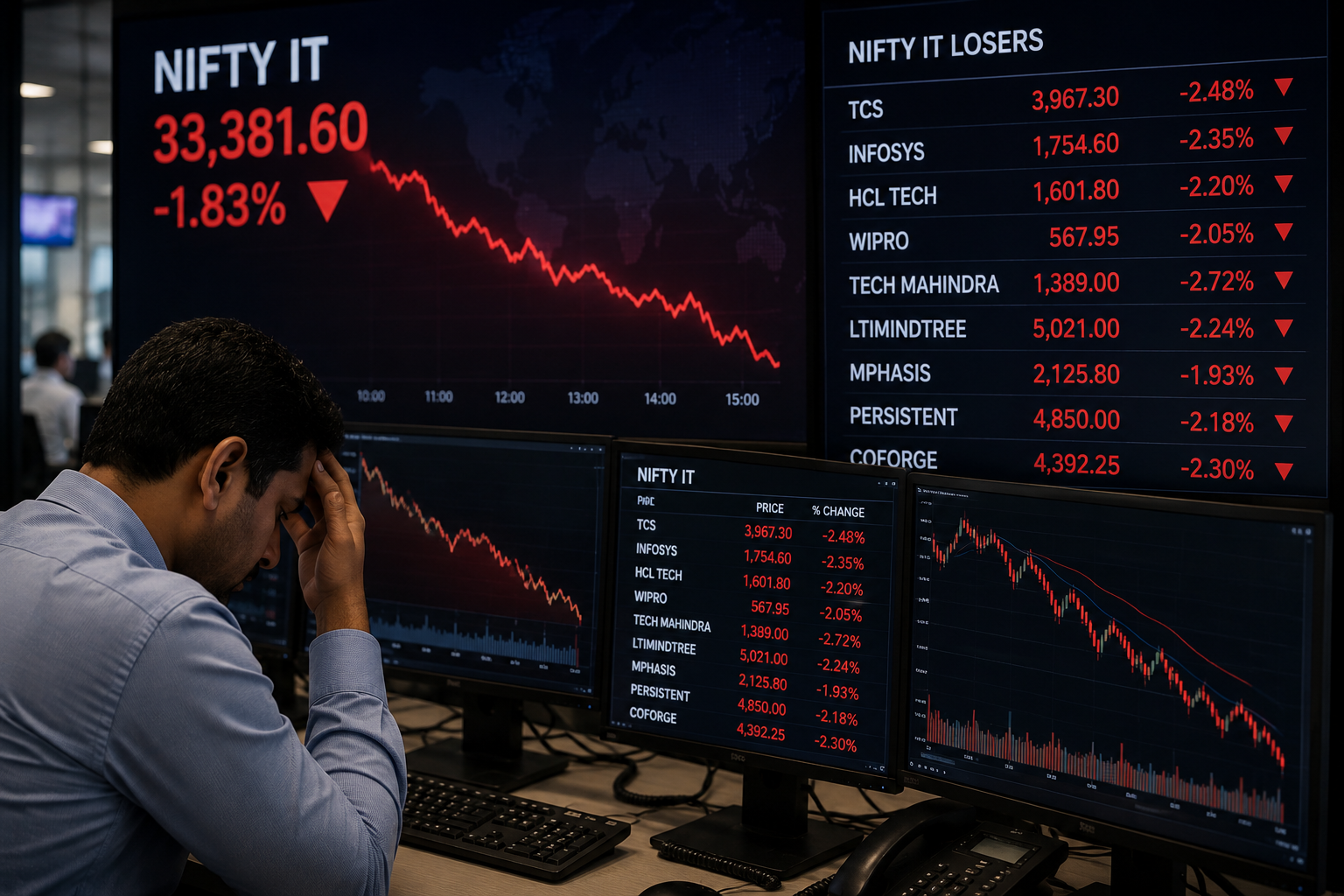 Indian IT Stocks Slide as Nifty IT Extends Losses