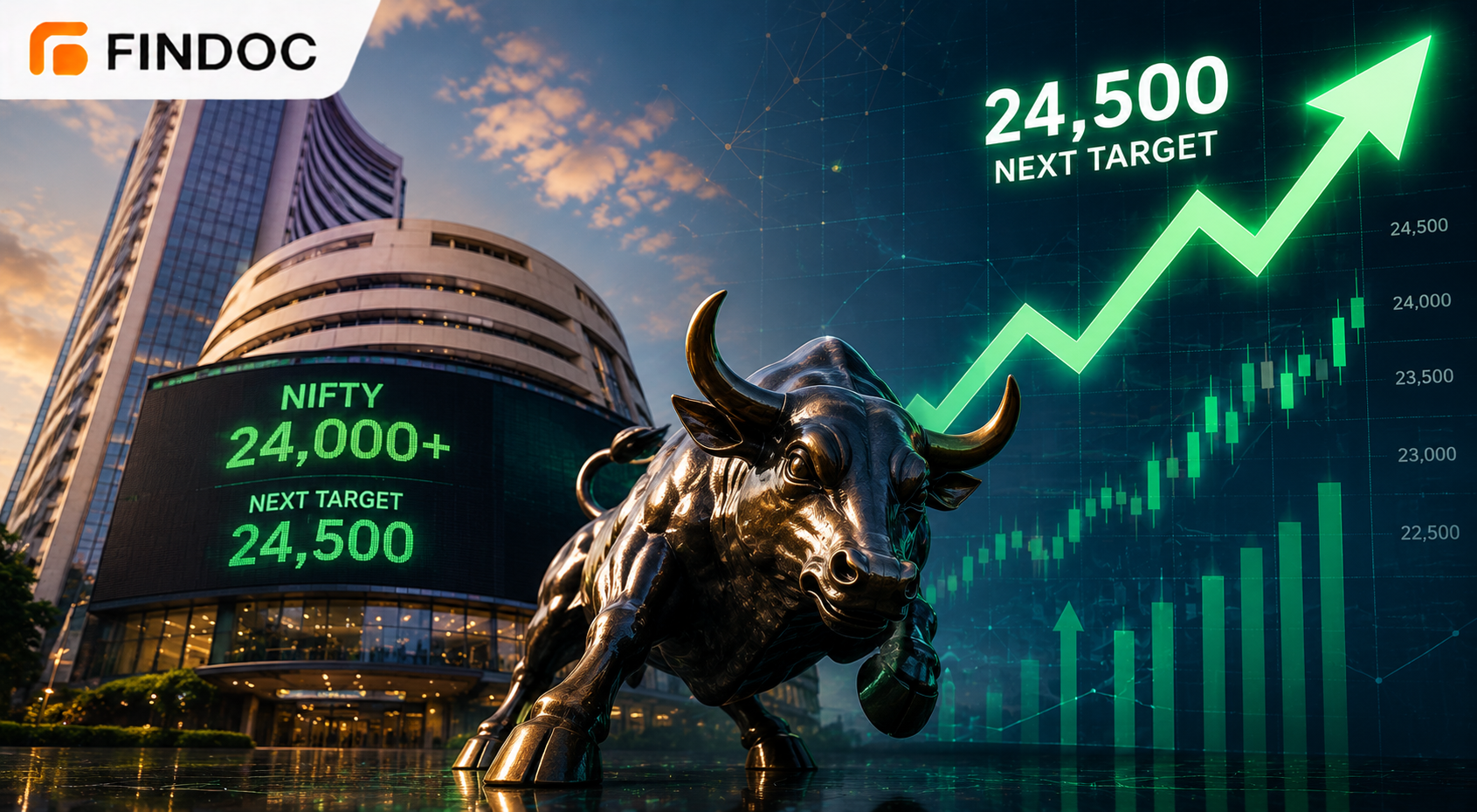 Nifty Tops 24,000 as Bulls Extend Run: Focus Shifts to 24,500 Zone