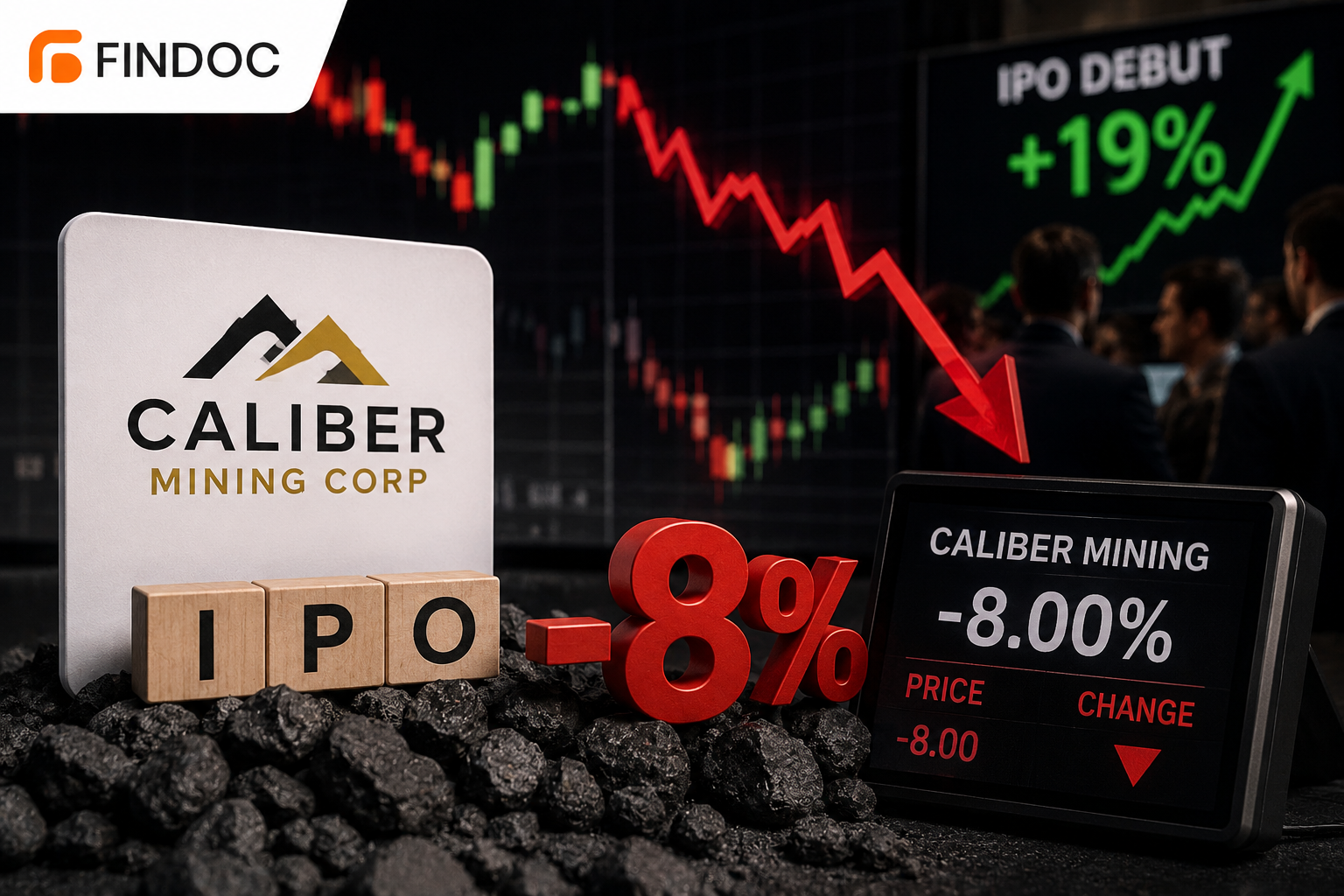 Caliber Mining stock falls after 19% IPO debut