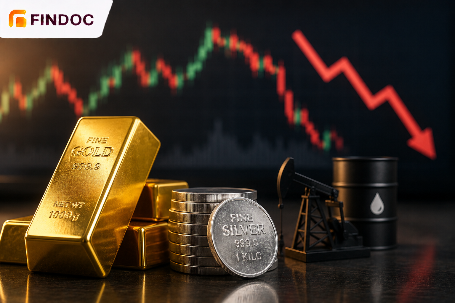 Gold and Silver Regain Momentum as Crude Oil Falls Below