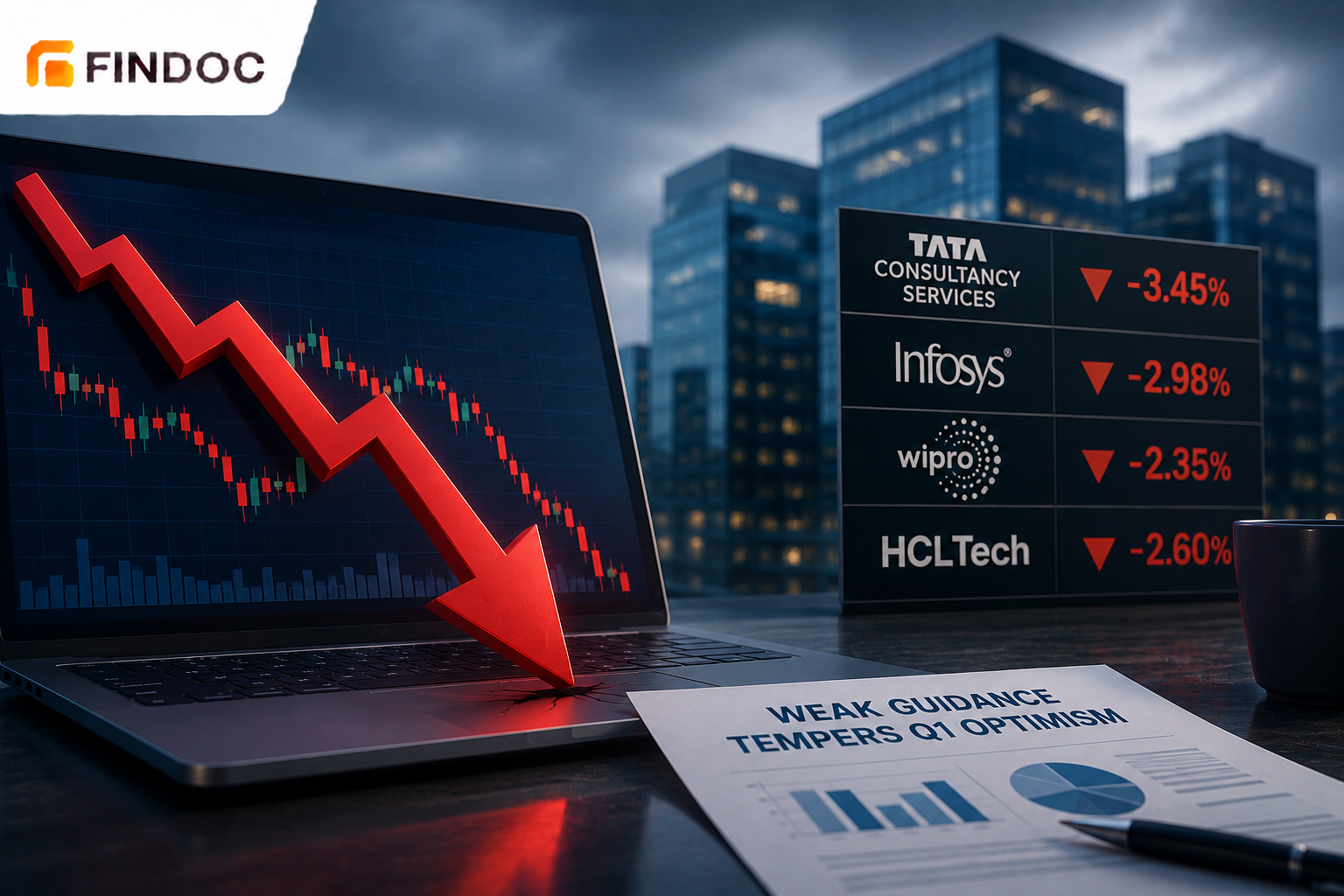 Indian IT stocks under pressure as weak guidance tempers Q1 optimism
