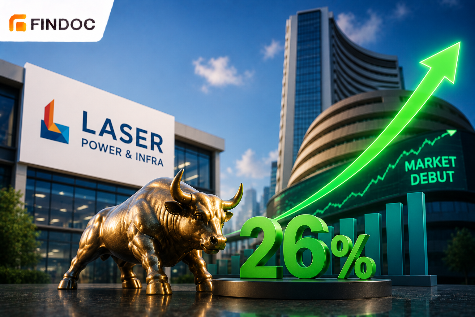 Laser Power and Infra stock jumps 26% on market debut