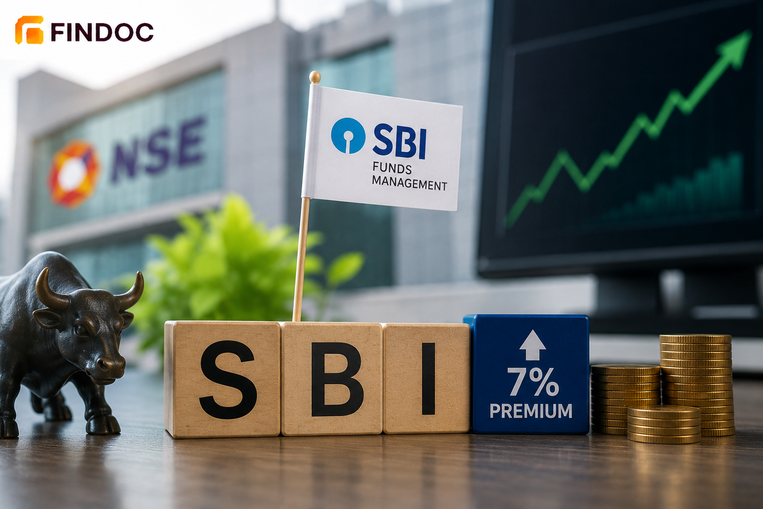 SBI Funds Management IPO debuts at 7% premium