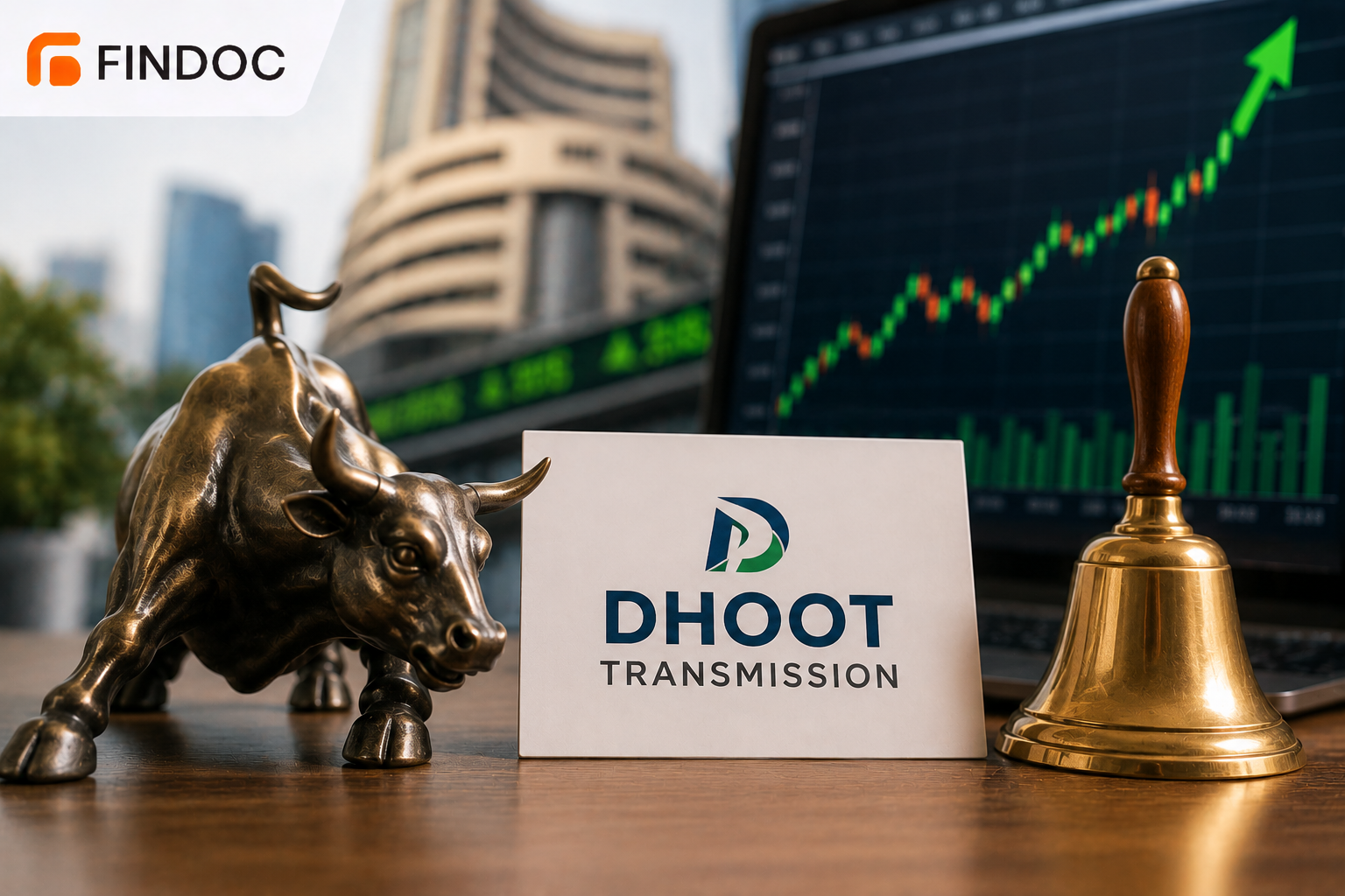 Dhoot Transmission shares make a bumper debut
