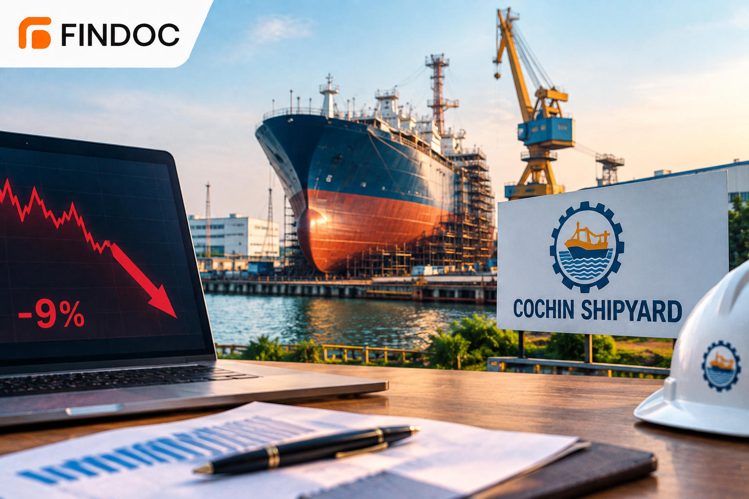 Cochin Shipyard Shares Fall 9% on FY27 Margin Guidance
