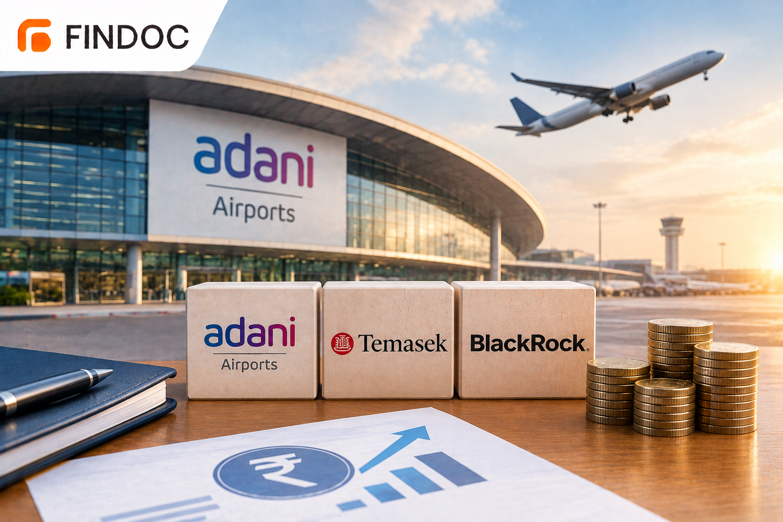 Adani Airports Raises ₹9,825 Crore From Temasek, BlackRock