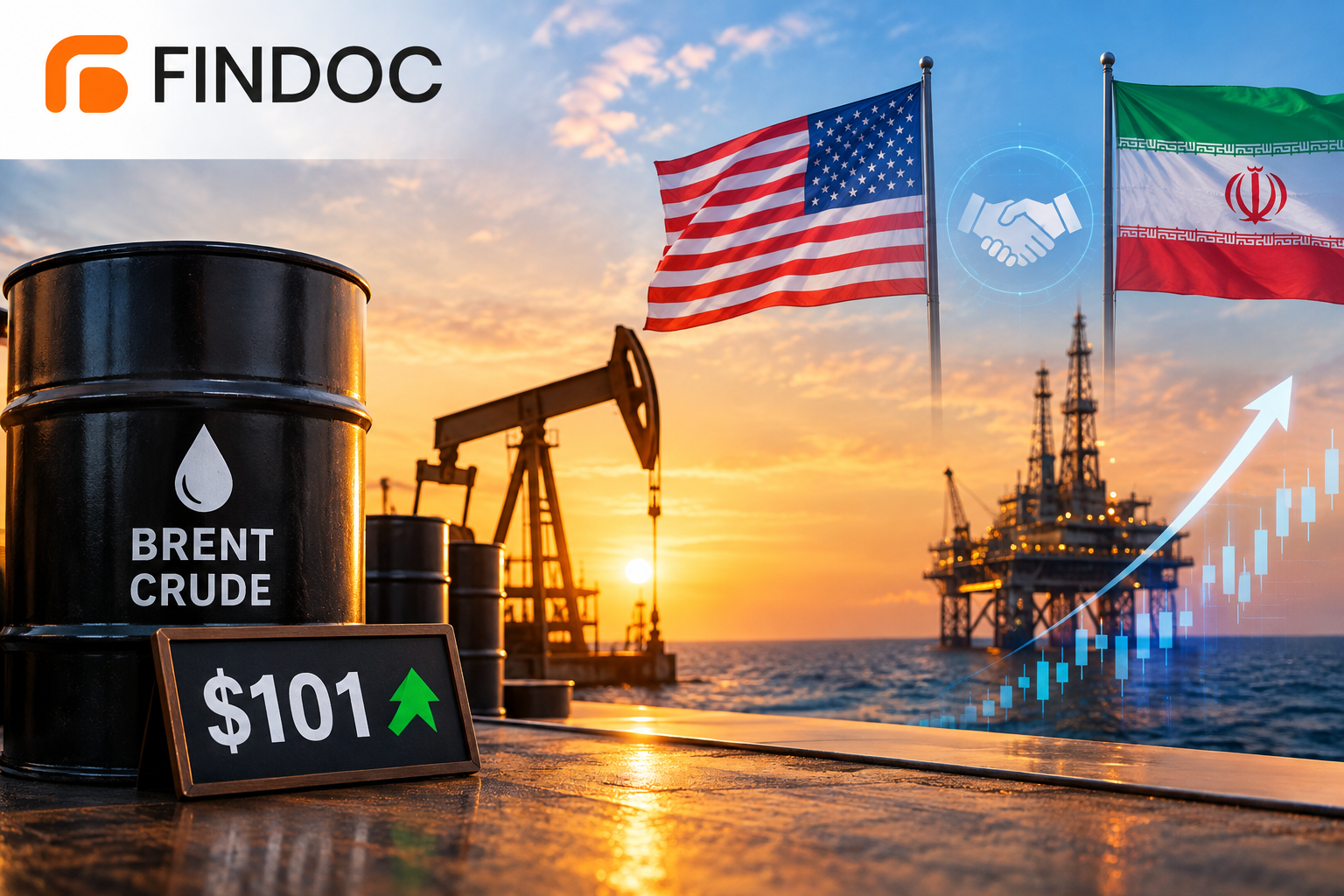 Brent Crude Rebounds To $101 On US-Iran Talk Hopes
