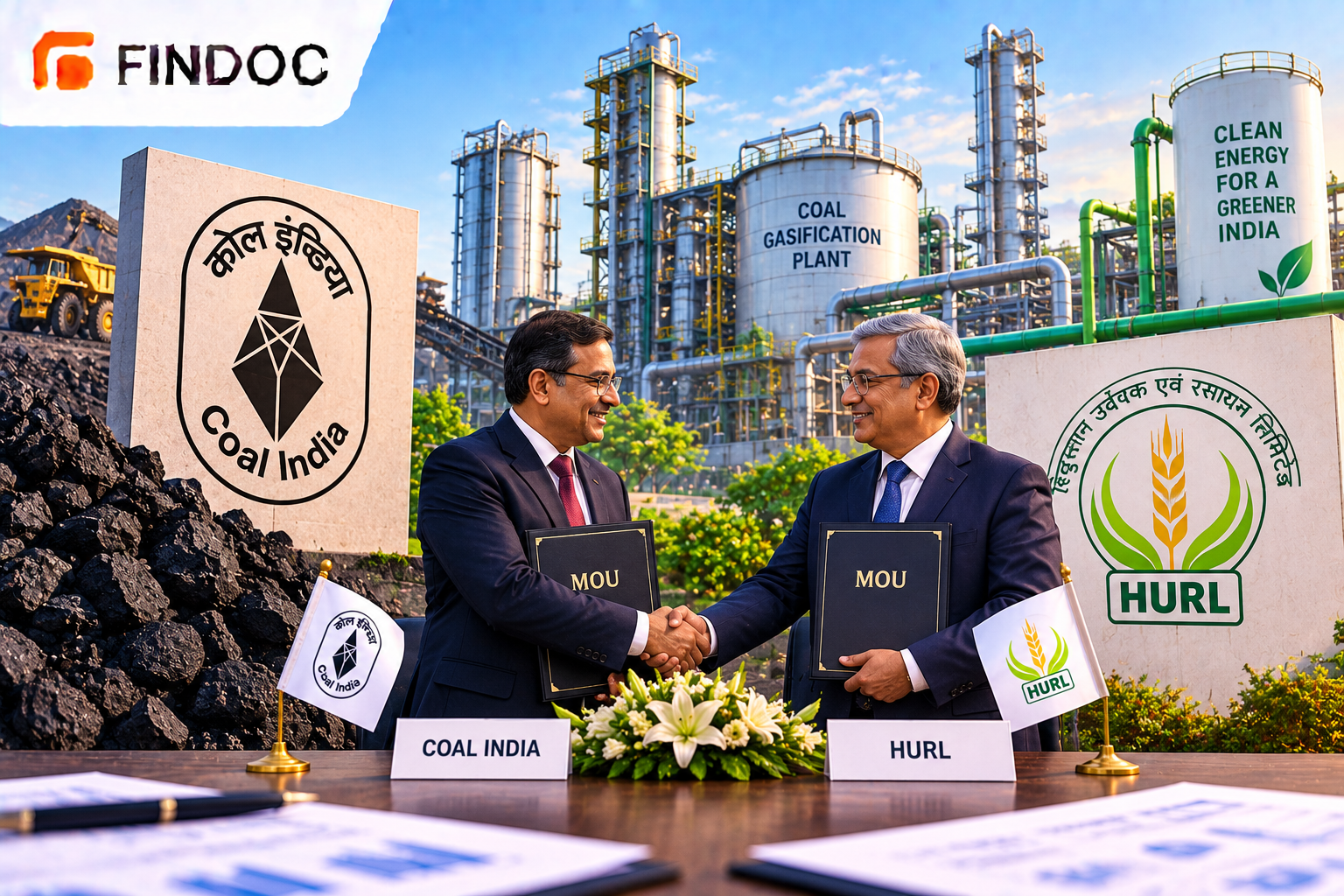 Coal India and HURL sign MoU for Sindri gasification plant