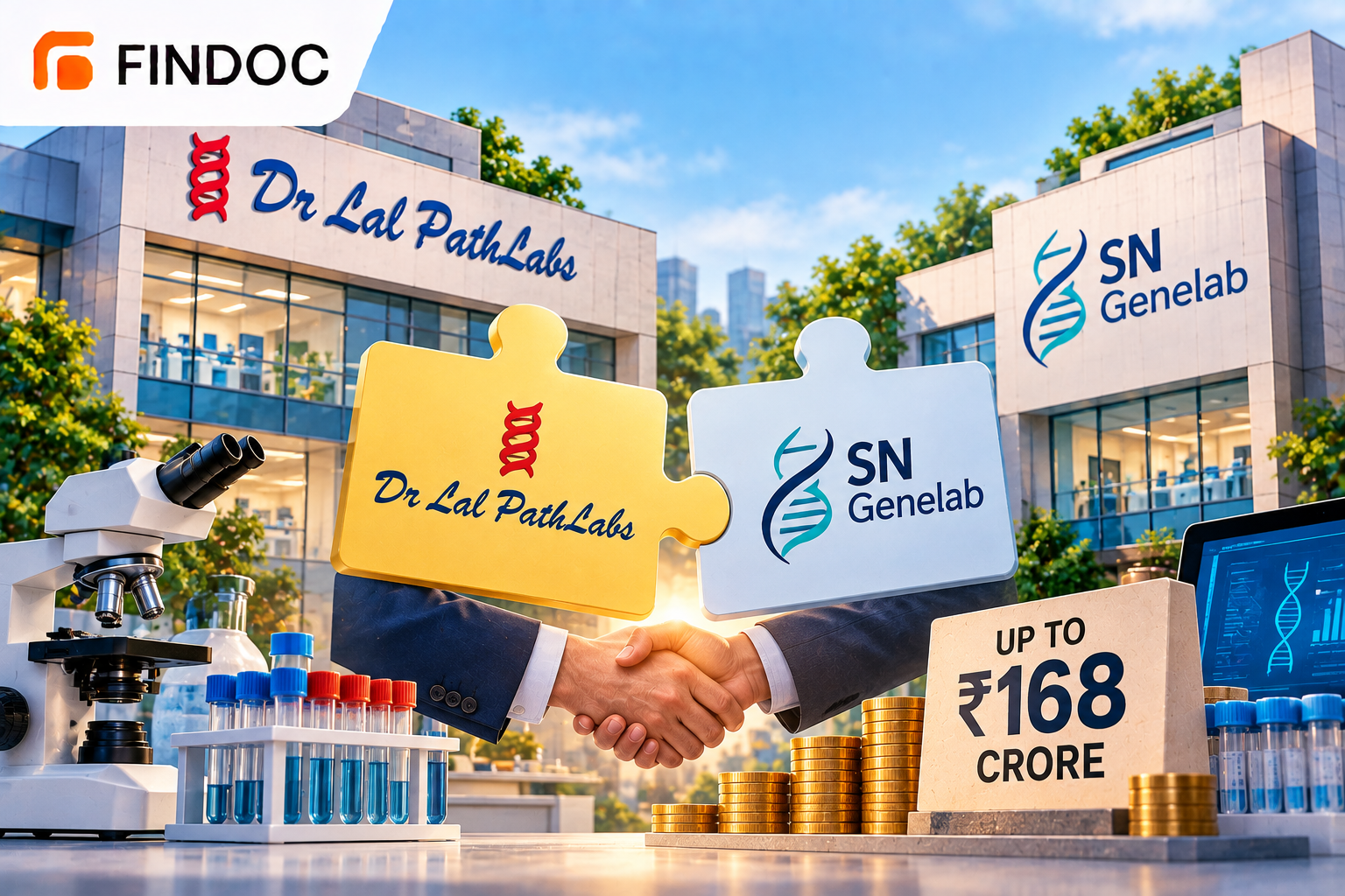 Dr Lal PathLabs to Buy 70% of SN Genelab for Up to ₹168 Crore
