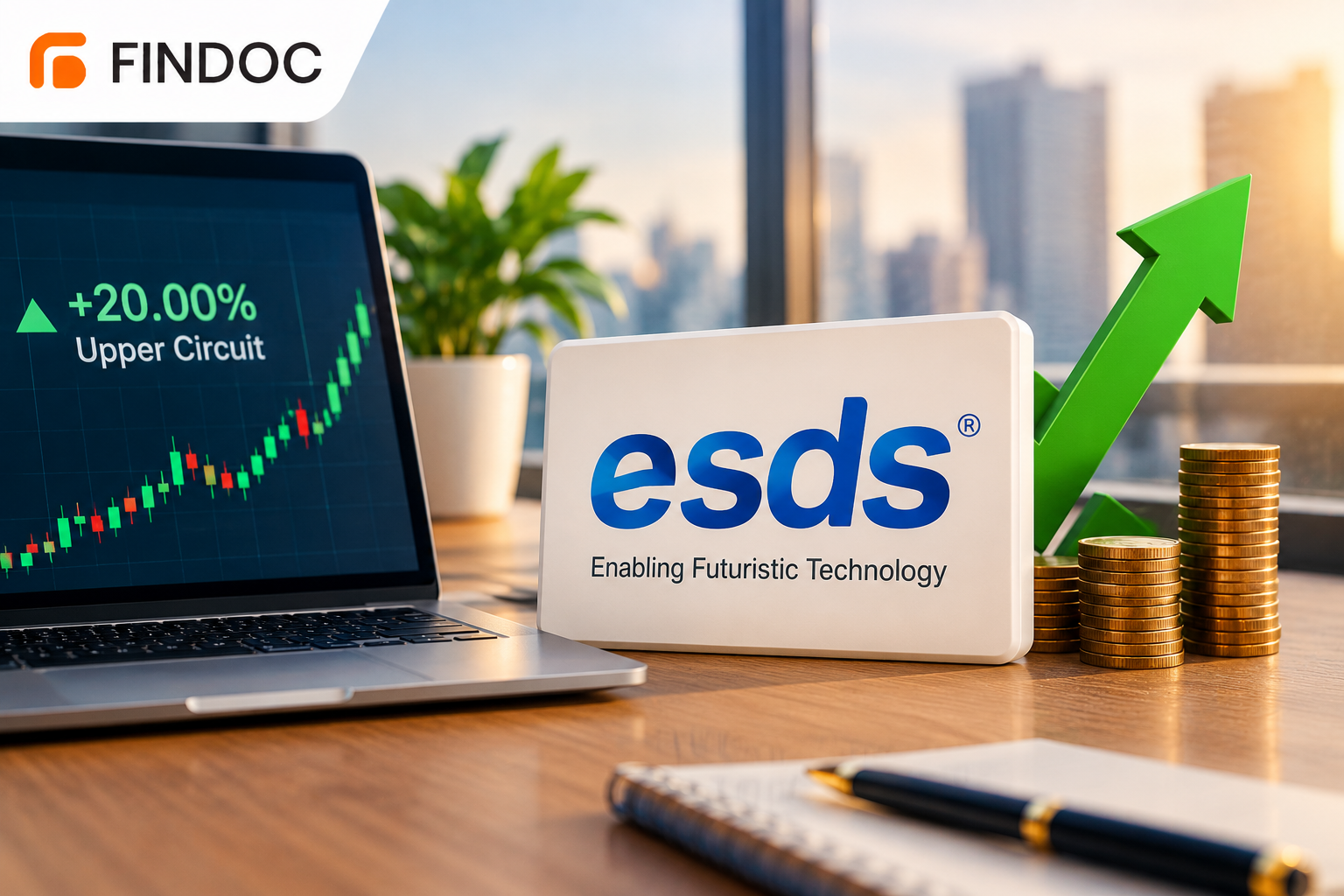 ESDS Software Hits 20% Upper Circuit, up 154% From IPO Price