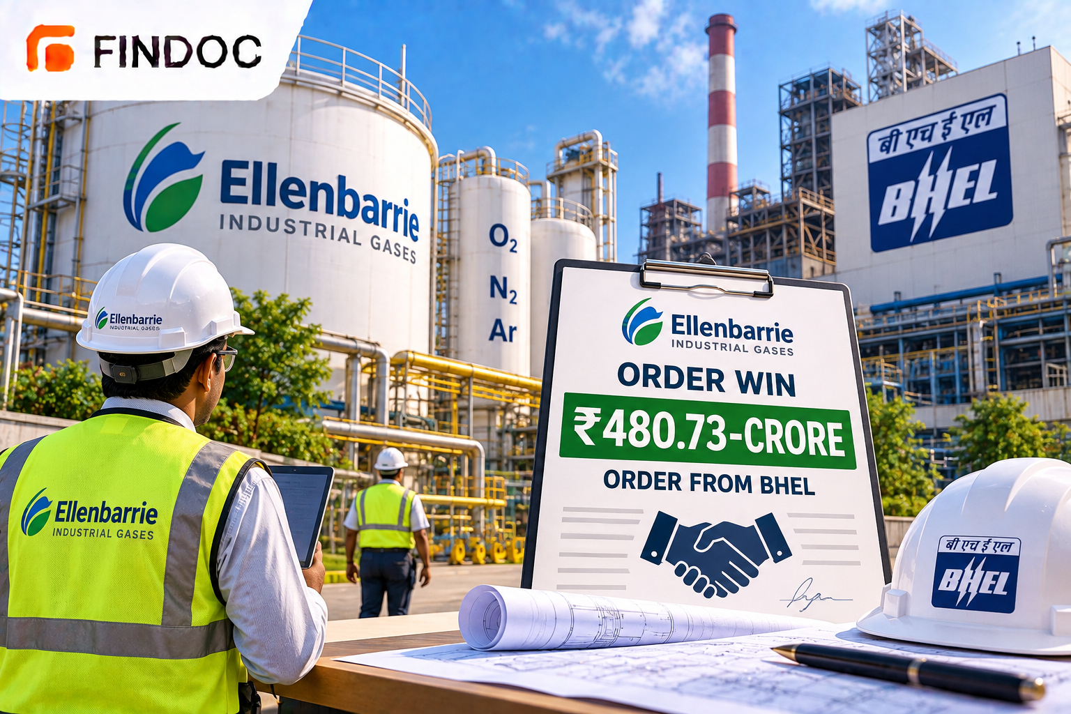 Ellenbarrie Industrial Gases Wins ₹480.73-Crore Order From BHEL