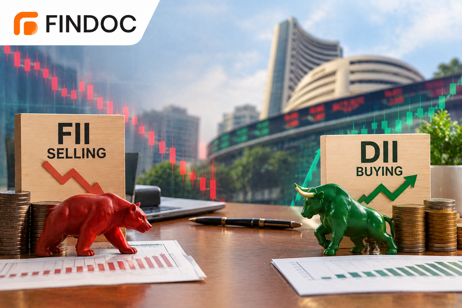 FII Selling Streak Enters Fifth Week as DIIs Keep Buying
