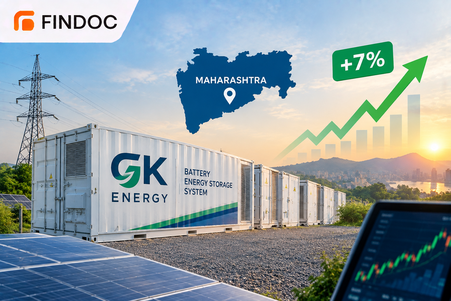 GK Energy Shares Jump 7% on Maharashtra BESS Order