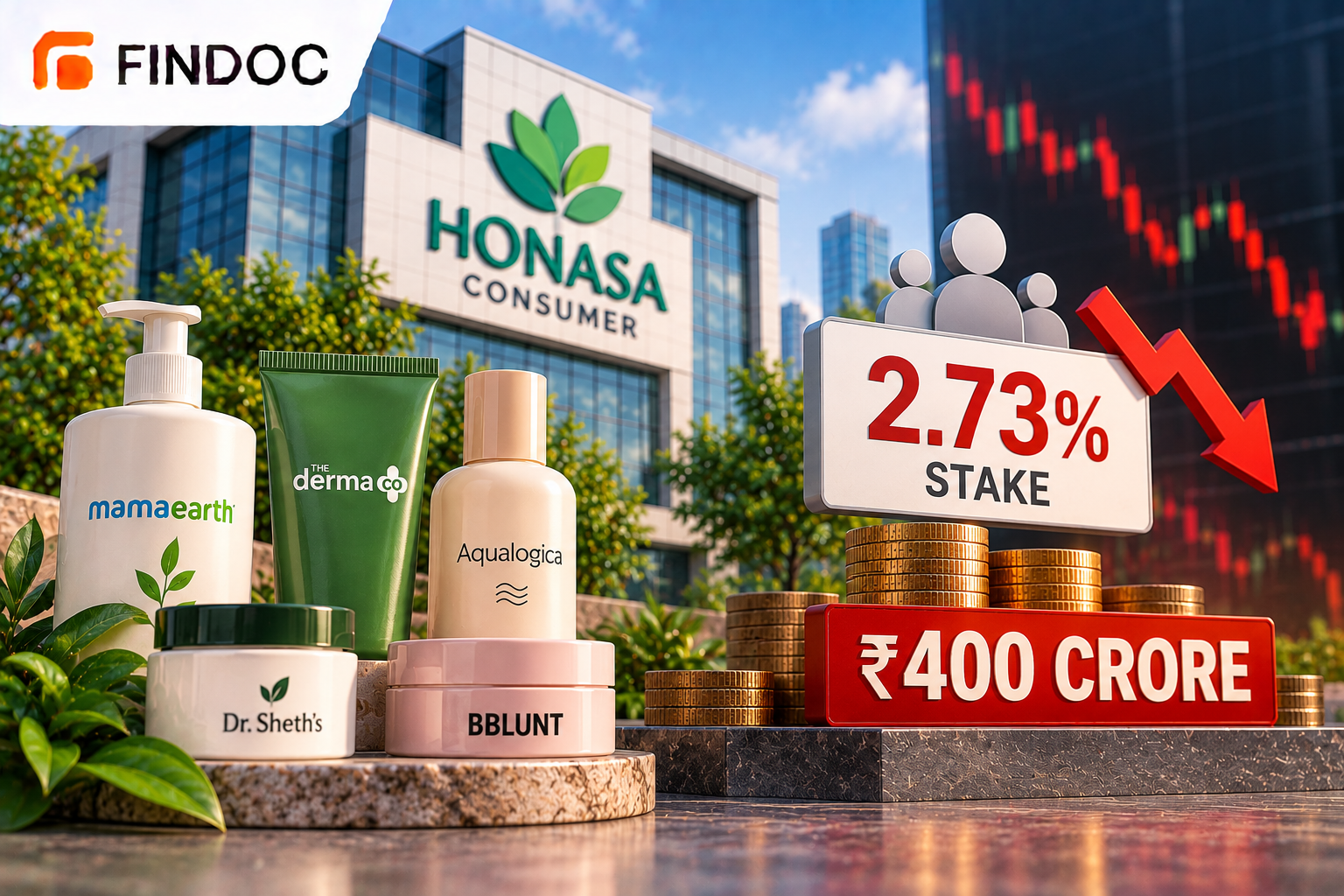 Honasa Consumer: Investors May Sell 2.73% Stake for ₹400 Crore