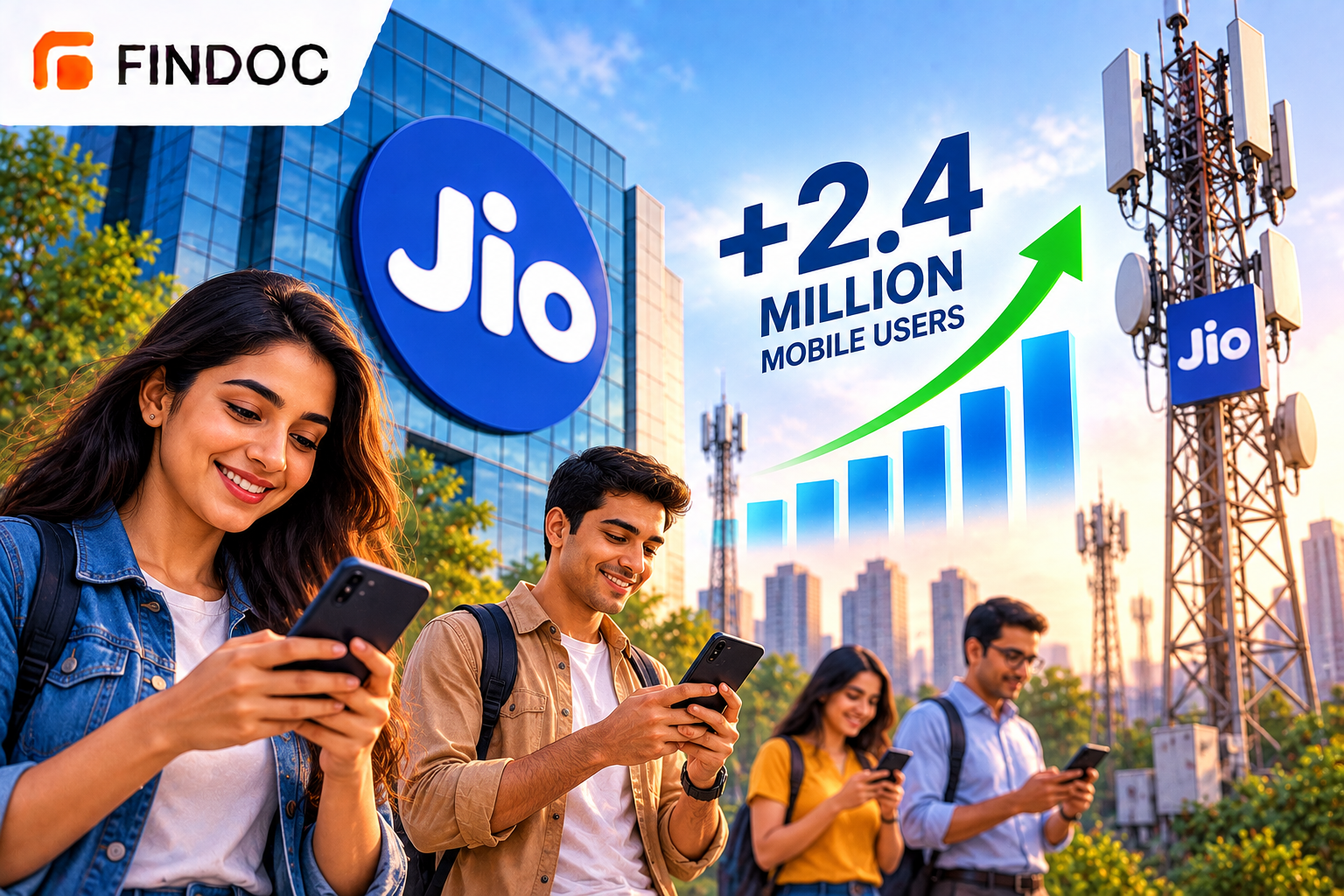 Jio Adds 2.4 Million Mobile Users in August, Leads Telecom