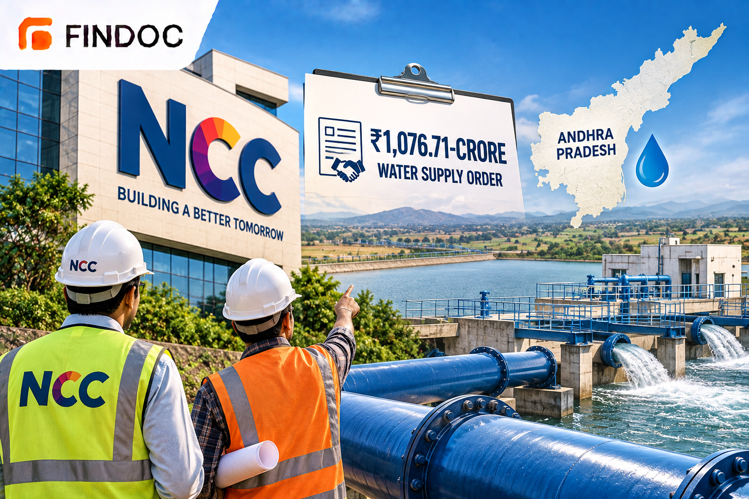 NCC Bags ₹1,076.71-Crore Andhra Pradesh Water Supply Order