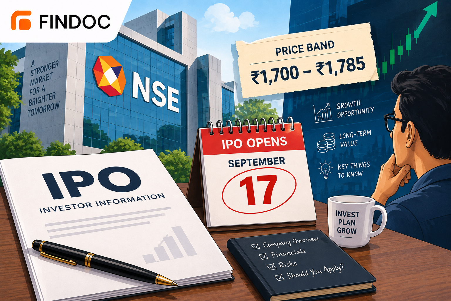 NSE IPO to Open September 17 at ₹1,700–₹1,785: What Investors Should Know Before Applying