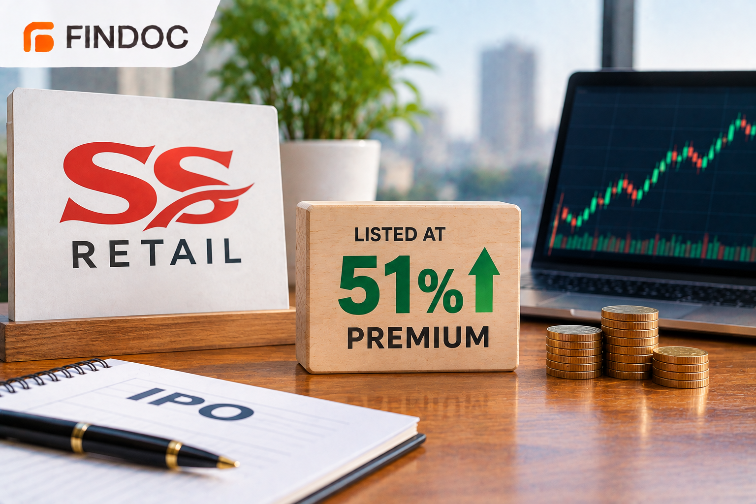 SS Retail Shares List at 51% Premium on Debut