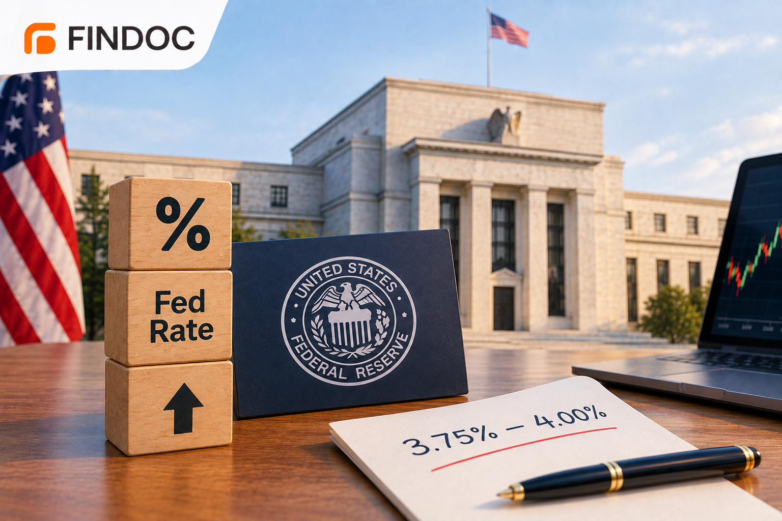 US Fed Hikes Rates 25 bps to 3.75%-4.00%, First Since 2023