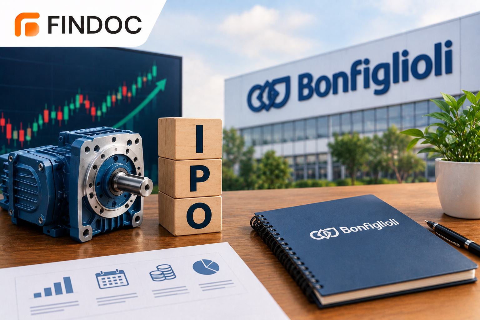 Bonfiglioli building with IPO blocks and gear