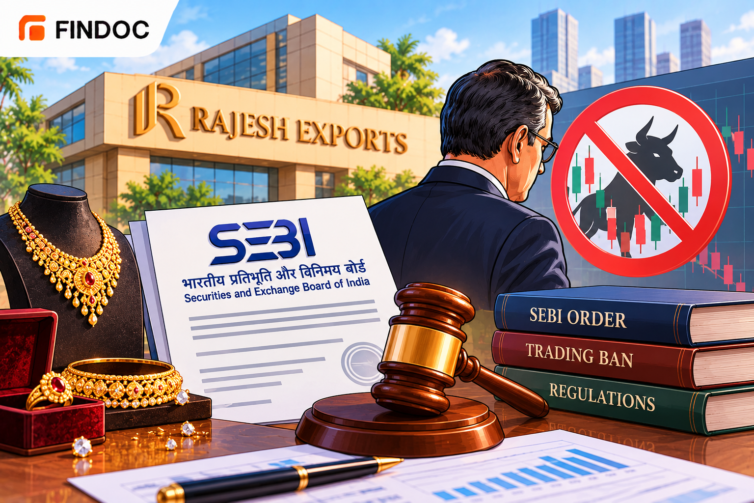 SEBI trading ban on Rajesh Exports chairman