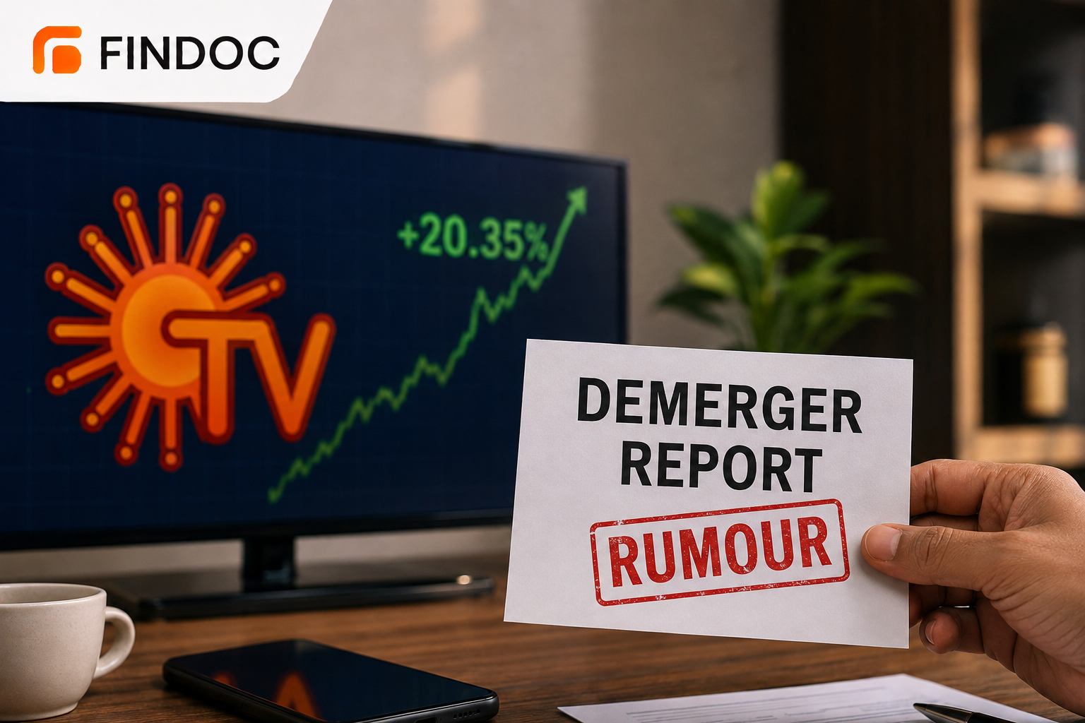 Sun TV Calls Demerger Report a Rumour After 20% Intraday Jump