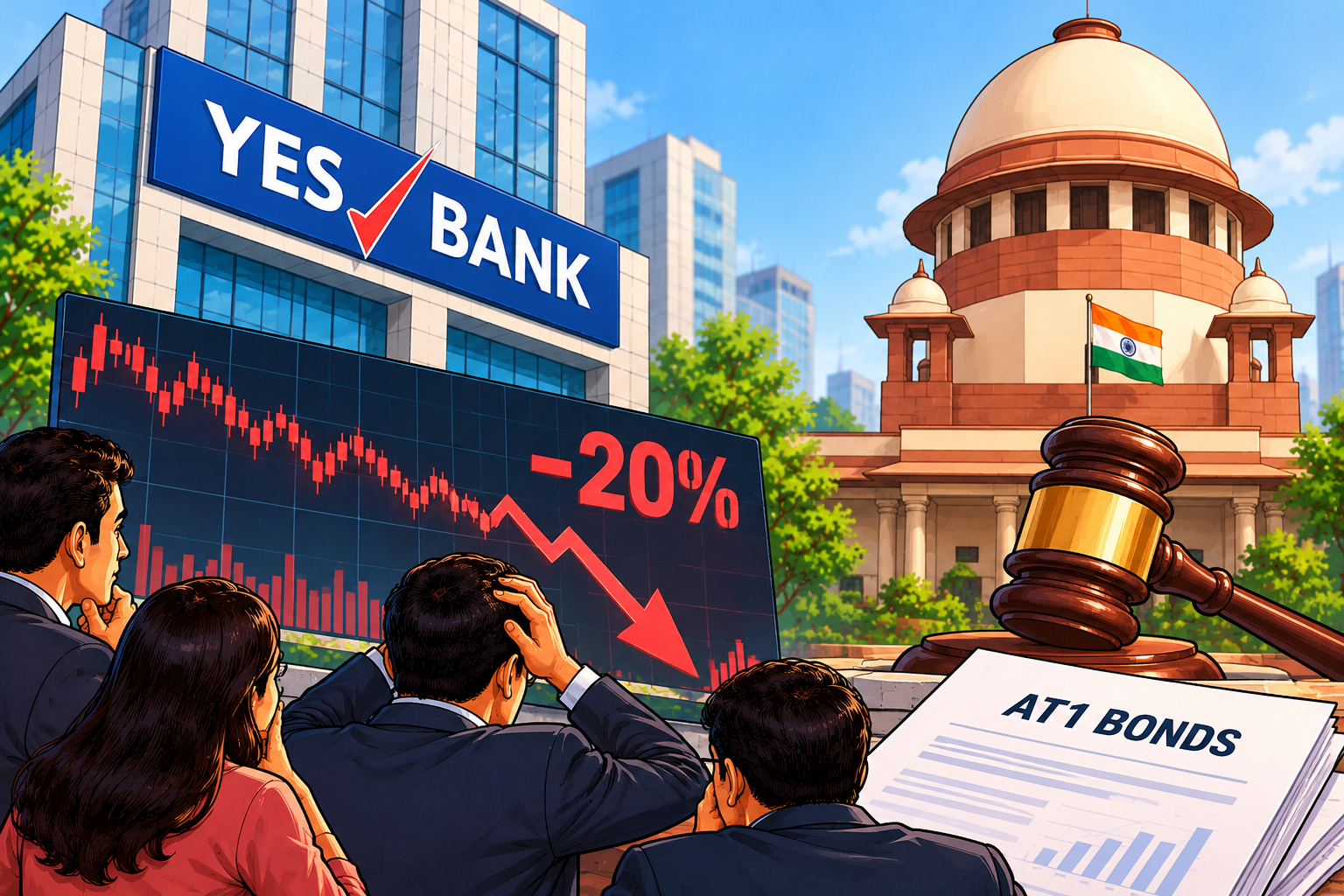 Yes Bank Shares Slump 20% After Supreme Court AT1 Bond Verdict
